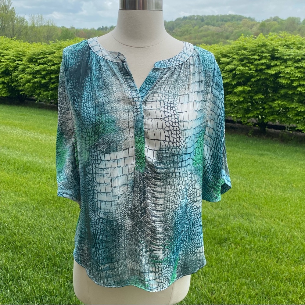 Jennifer Lopez Animal Print Top